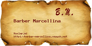 Barber Marcellina névjegykártya